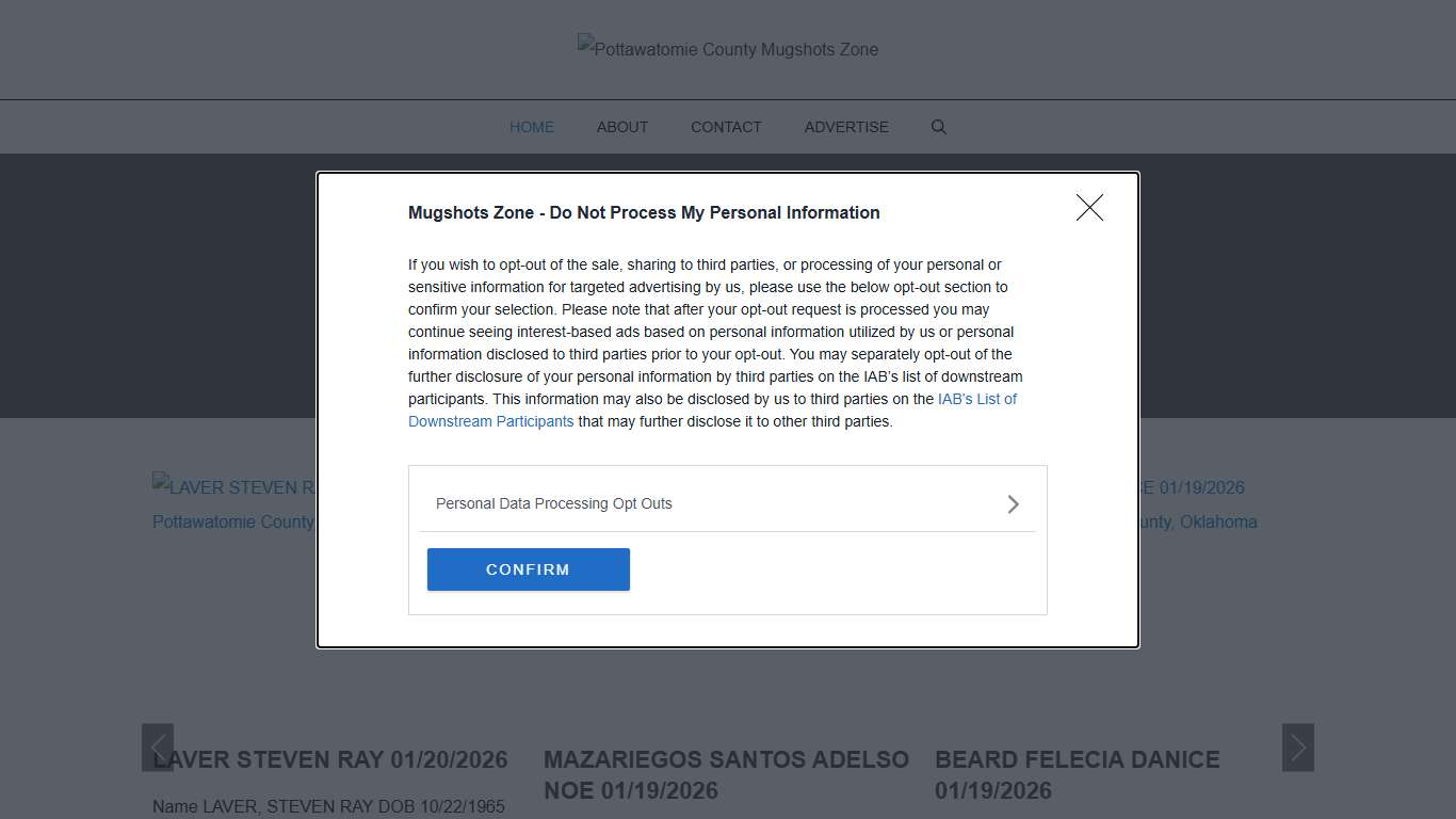 Pottawatomie County Mugshots Zone